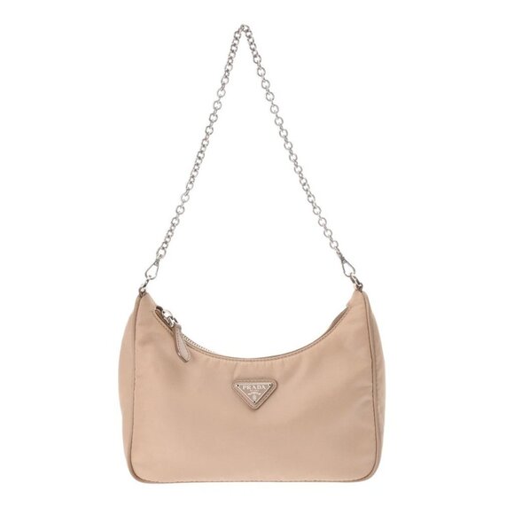 PRADA Re-EditionShoulder Bag beige 1BH204 bag - Picture 1 of 12